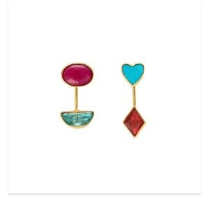 Grainne Morton 18k Detachable Drop Heart Earrings